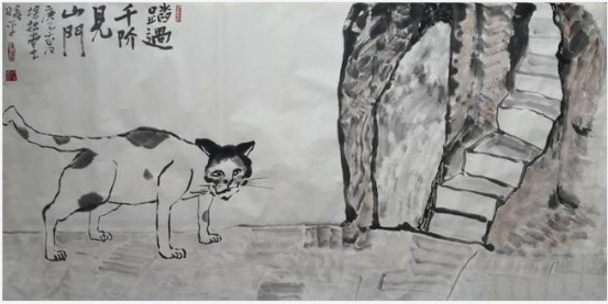 名家作品鉴赏---书画家牟晓平与他笔下的猫